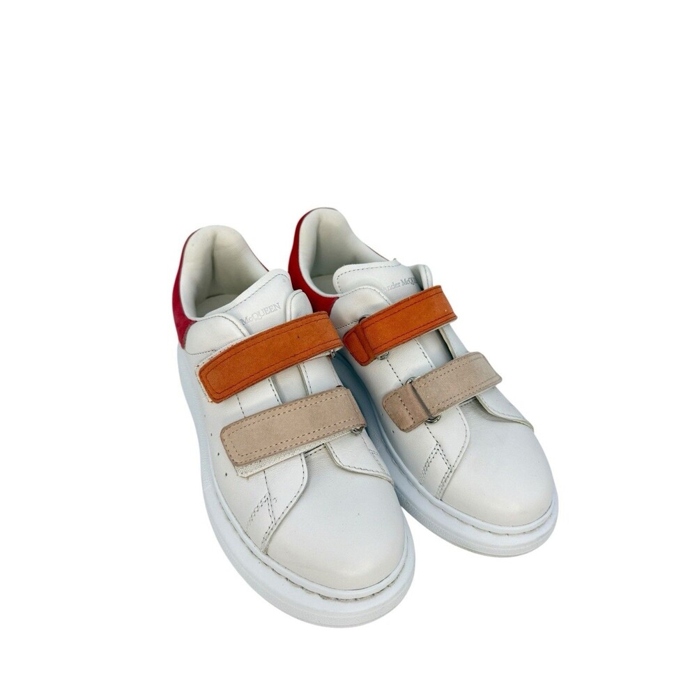 Alexander McQueen Kids' Oversized Colourblock Touch-strap Sneakers Size 33